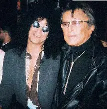 Slash and good friend Robert Evans legendary film producer Photograph - фото 73