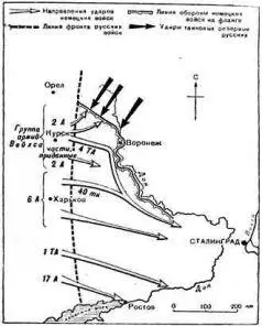 Схема 26 Наступление южного крыла немецких войск лето 1942 г Схема 27 - фото 26