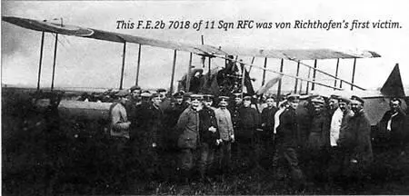 Первая победа Рихтгофена FE2b 7018 из 11й эскадрильи RFC На следующий - фото 13