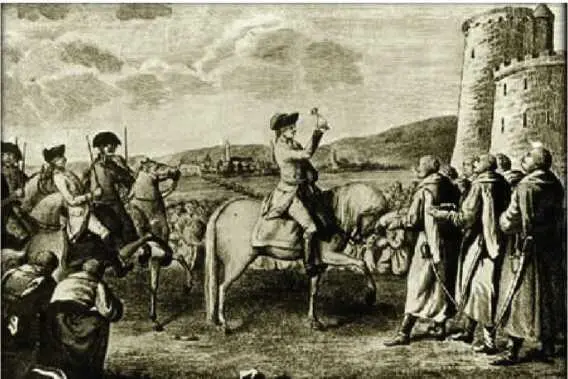 Бесславный конец польской революции 1794 г Варшавяне на коленях встречают - фото 2