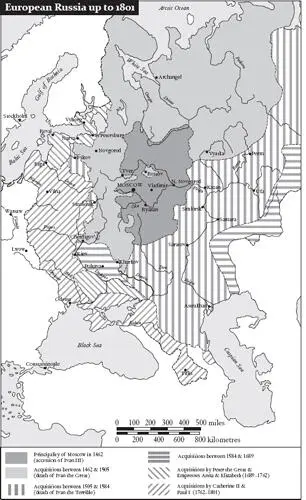 European Russia up to 1801 adapted from Hugh Seton Watson The Russian Empire - фото 4