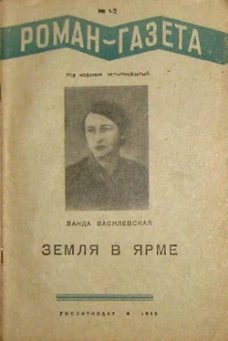 Ванда Василевская Земля в ярме обложка книги