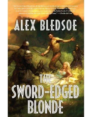 Alex Bledsoe The Sword-Edged blonde обложка книги