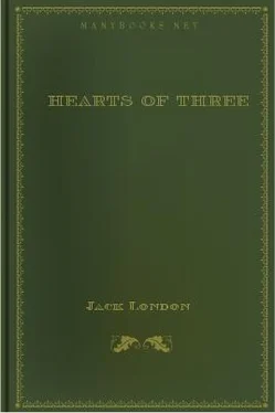 Jack London Hearts of Three обложка книги