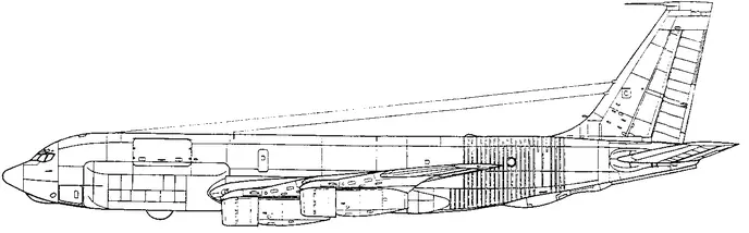 Разведывательный вариант RC135C 639792 1967 Летающая лаборатория NKC135A - фото 111