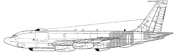Летающая лаборатория NKC135A 563596 Самолет телеметрической и фоторазведки - фото 118