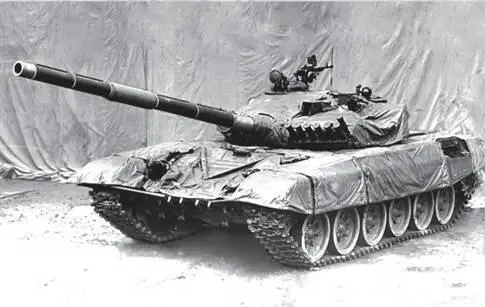 Танк Т72А оснащенный маскировочным радиопоглащающим покрытием Накидка - фото 257