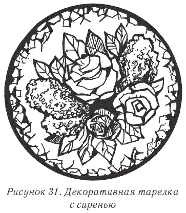 Деревянная ваза с маками Вам потребуется Яичная скорлупа красных и зеленых - фото 36