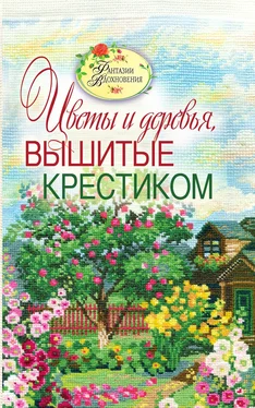 С. Ращупкина Вышитые пейзажи. Цветы и деревья, вышитые крестиком обложка книги