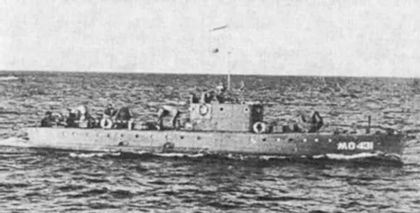 Малый охотник за подводными лодками МО431 7 октября 1944 г войска 14й армии - фото 128