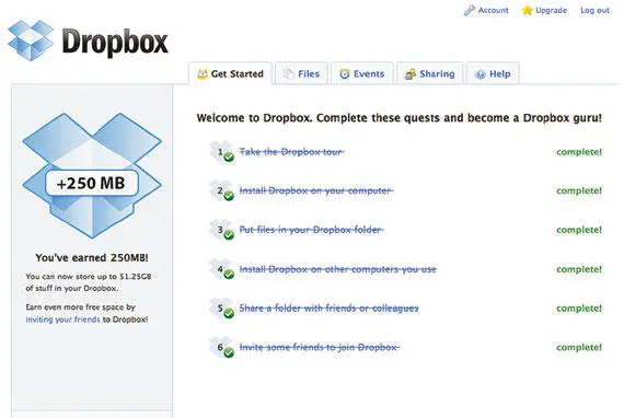 Рис 54Счетчик на левой стороне экрана с логотипом Dropbox свидетельствует о - фото 32