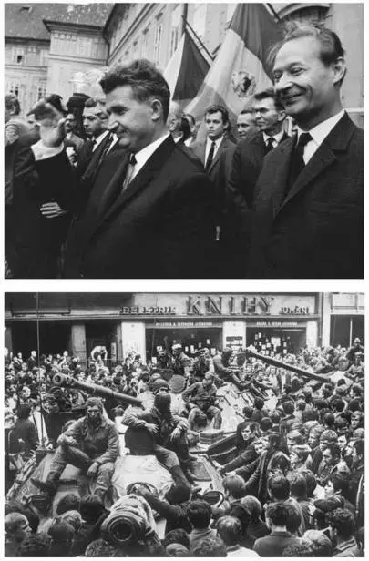 31 and 32 Prague 1968Nicolae Ceauşescu and Alexandr Dubček Prague August - фото 15