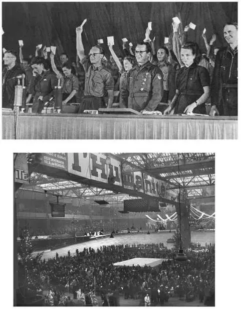 5 and 6 The chilly Communist futureThe young Erich Honecker being voted - фото 3