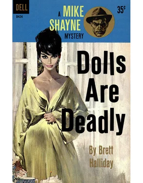 Brett Halliday Dolls Are Deadly обложка книги