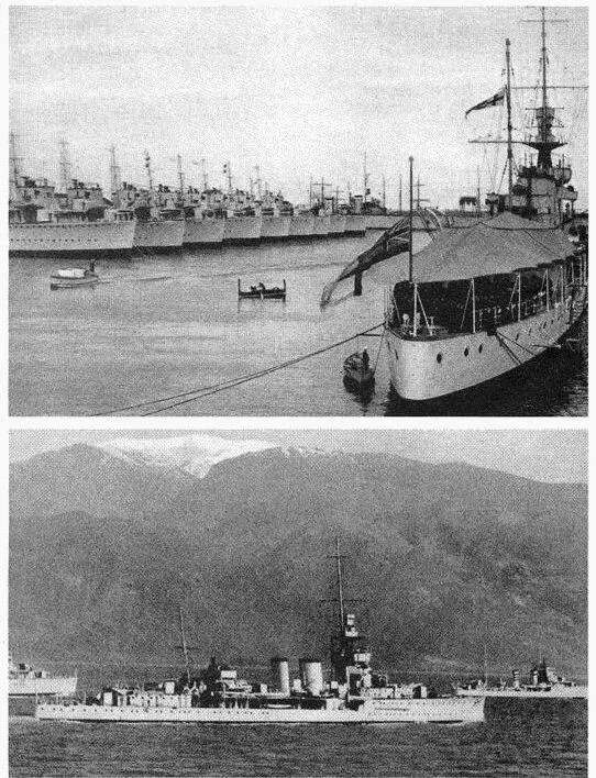 Крейсер Ковентри и 3я флотилия эскадренных миноносцев в базе и на учениях - фото 18