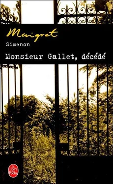 Simenon, Georges Monsieur Gallet, décédé обложка книги