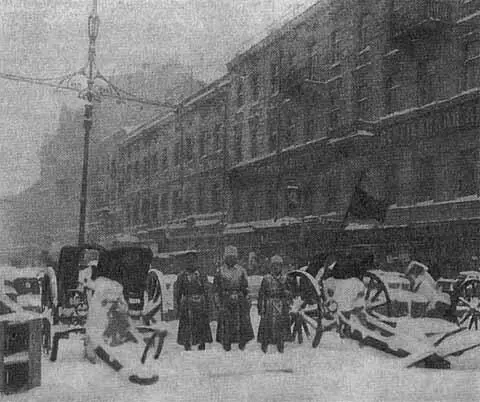 Баррикады на Литейном проспекте 1917 г Николай II Царское Село весна 1917 - фото 76