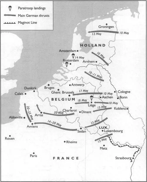3 The Western offensive 1940 the Sichelschnitt attack 4 The German Reich - фото 3