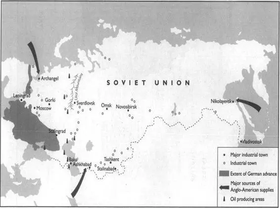 6 Limits of the German occupation of the USSR 7 The Western and Eastern - фото 6