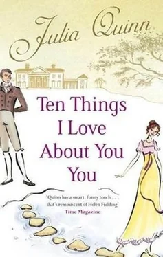 Julia Quinn Ten Things I Love About You обложка книги