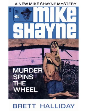Brett Halliday Murder Spins the Wheel обложка книги