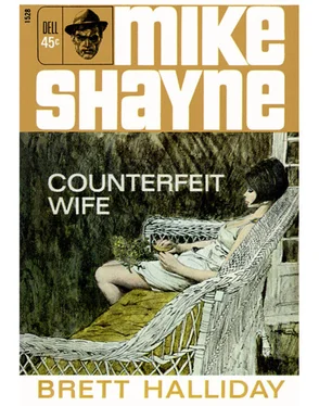 Brett Halliday Counterfeit Wife обложка книги