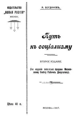 Александр Богданов Путь к социализму обложка книги