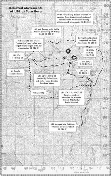 ACTUAL MAP CARRIED BY THE AUTHOR Positions are approximate 1 Unfinished - фото 4