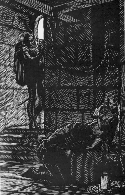 Фауст со связкой ключей перед железной дверцей Фауст Сжимается от боли - фото 5