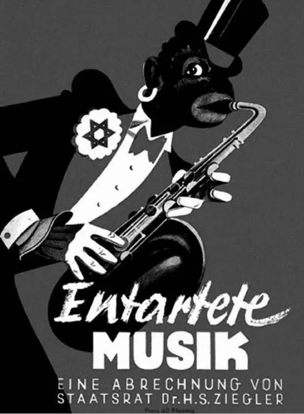 Cartel anunciador de la exposición Música degenerada Entartete Musik - фото 12
