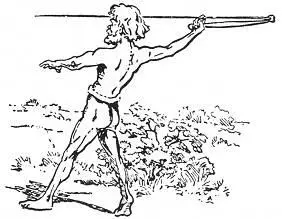 Throwing the assegai or a simple spear gives good exercise for the ar ms The - фото 150