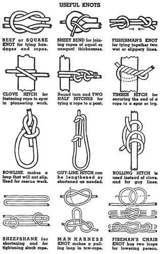 Useful Knots Every Scout ought to be able to tie knots To tie a knot seems a - фото 55