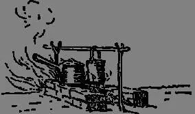 A fire place may be made of two lines of sods bricks thick logs or stones - фото 89