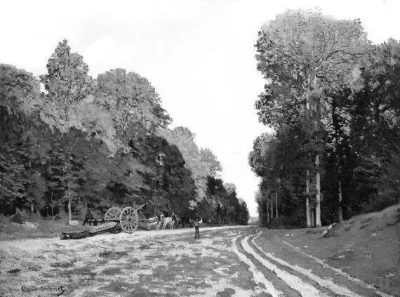 ДОРОГА ИЗ ШАЙИ В ЛЕСУ ФОНТЕНБЛО Клод Моне 1865 Еще в 1863 году художники - фото 1