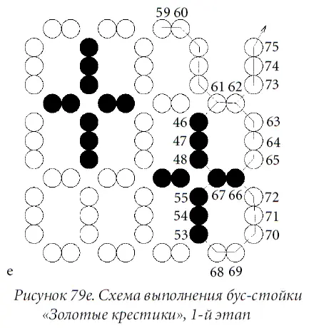 Выполнить подплетение Для чего закрепить леску и вывести иглу через 2 нижние - фото 108