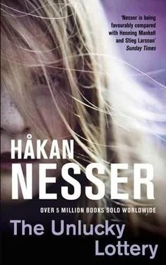 Håkan Nesser The Unlucky Lottery обложка книги