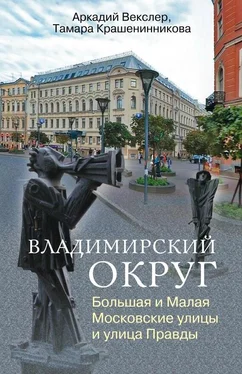 Аркадий Векслер Владимирский округ. Большая и Малая Московские улицы и улица Правды обложка книги