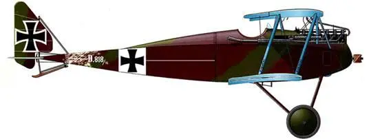 Halberstadt Dll Han сер D81816 зима 191617 гг Albatros DIII из - фото 23