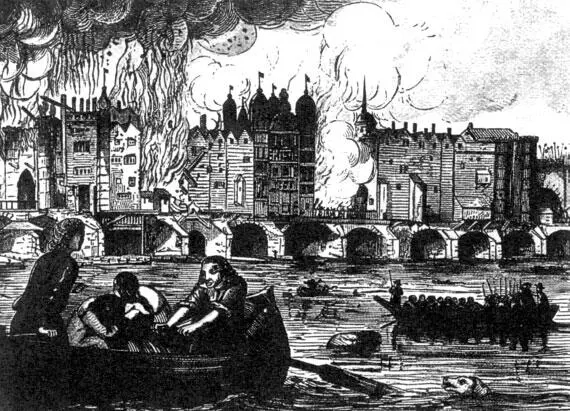 Большой лондонский пожар 1666 г Гравюра XVII в Он спал очень крепко а внизу - фото 54