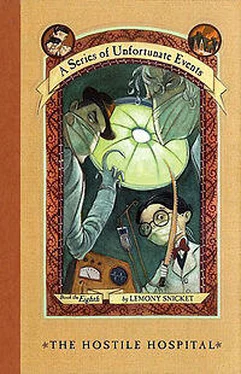 Lemony Snicket The Hostile Hospital обложка книги