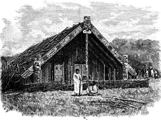 A Maori Dwelling 2 Maori CustomsRound their villages and pahs they dug up - фото 41
