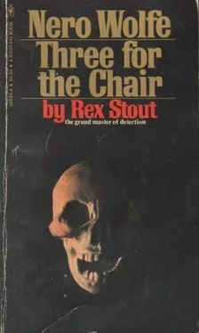 Rex Stout Three for the Chair обложка книги