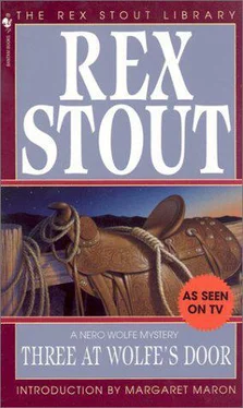 Rex Stout Three at Wolfe's Door обложка книги