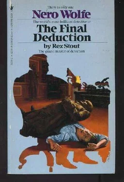 Rex Stout The Final Deduction обложка книги