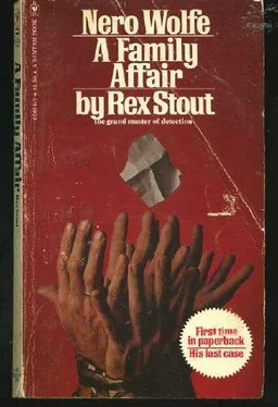 Rex Stout A Family Affair обложка книги