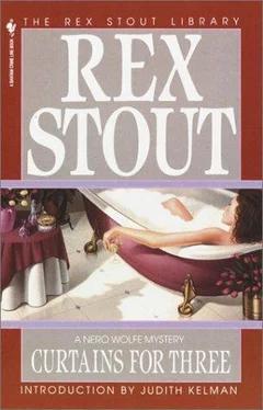 Rex Stout Curtains for Three обложка книги