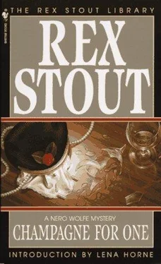 Rex Stout Champagne for One