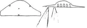 A witness in Eupen also drew the craft from two perspectives SOBEPS archives - фото 2