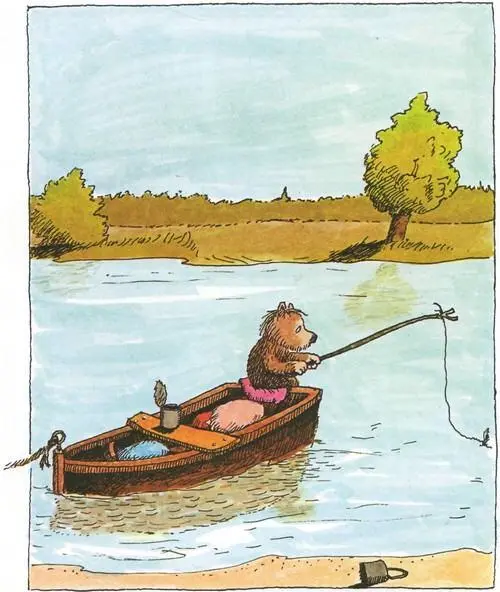 У них была лодка Медвежонок каждый день удил в реке рыбу а Тигрёнок ходил в - фото 6