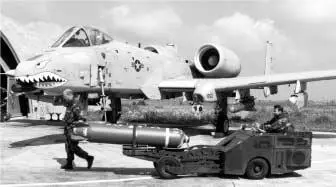 Loading a combined effects munition CBU87 on an A10 USAF Photo Given the - фото 29